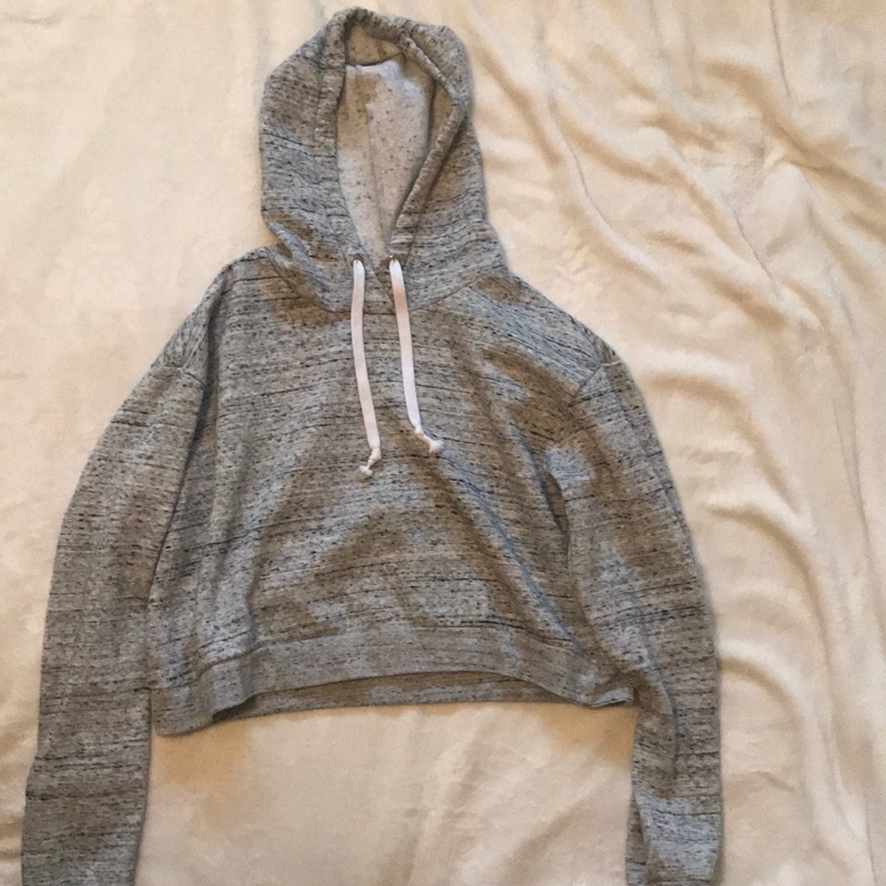 Cropped Hooded Sweatshirt